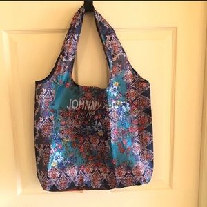 Johnny Was California reusable nylon floral tote new